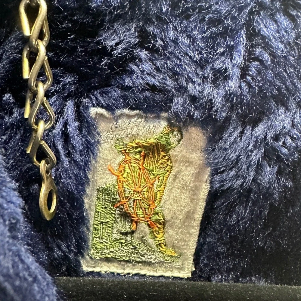 1970s Mighty-Mac Kids Winter Jacket Navy Pile Lined Talon Zip USA Vintage Rare 7